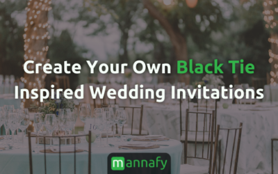 Create Your Own Black Tie-Inspired Wedding Invitations