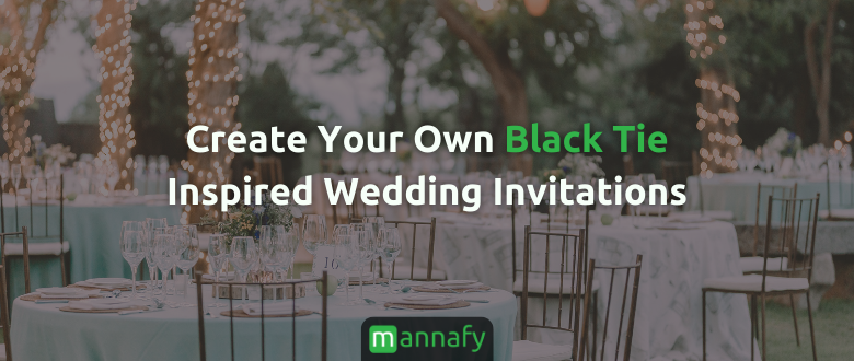 Create Your Own Black Tie-Inspired Wedding Invitations